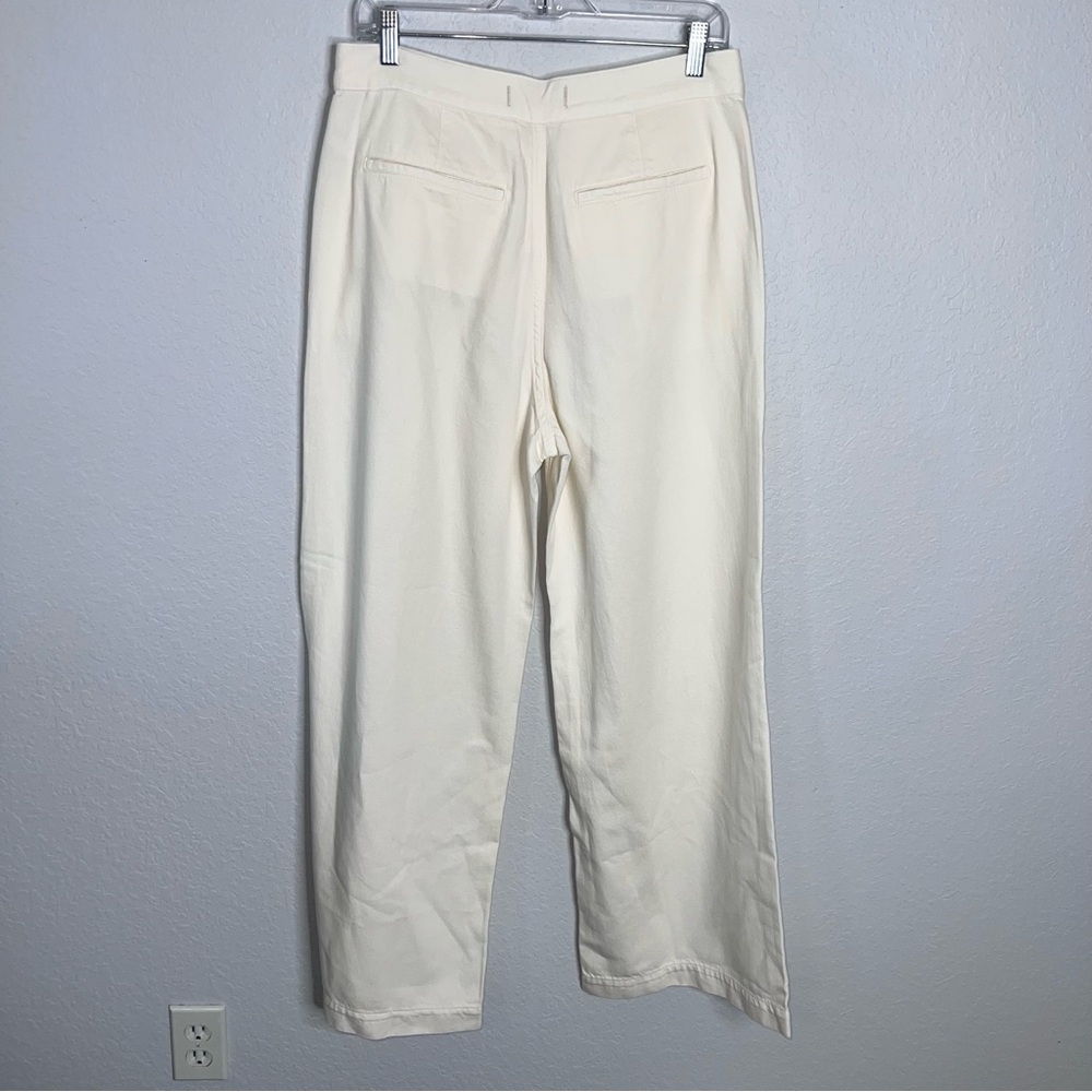 Madewell The Harlow Wide Leg Trouser Jean Size 29 Cream High Rise Relaxed Fit CL - Picture 4 of 14